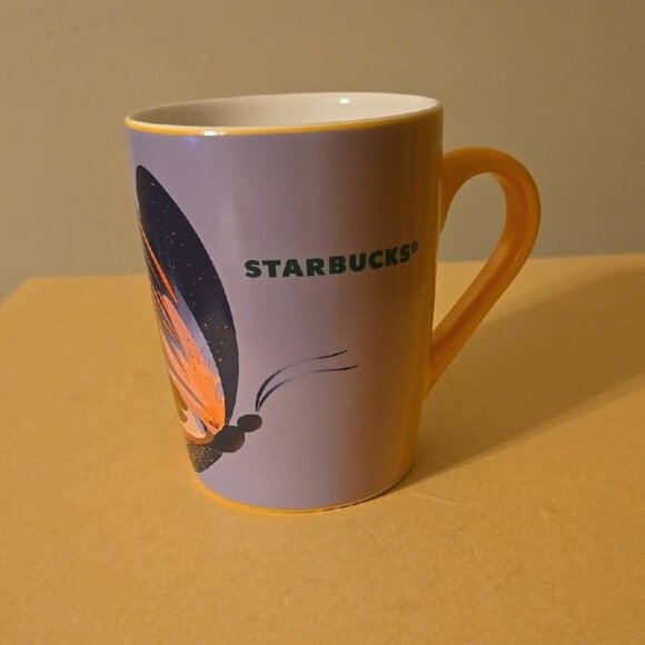 Starbucks Butterfly Mug with Peach Handle - Picture 1 of 4